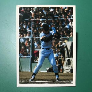 山勝　プロ野球カード　1980年版　ミニカード　小判サイズ　巨人　松本　　　【管理850】