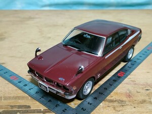 1/24　三菱　ギャランGTO　プラモデル完成品　　MCA GS-R メタリックレッド　フェンダーミラー　昭和旧車