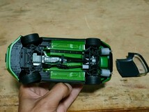 1/24　HONDA　S2000　 完成品　コンバーチブル　ライムグリーン　ピラー補修跡等ありジャンク　本田技研_画像10