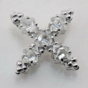 K18 WG ラフカット ダイヤモンド 0.50ct ペンダントトップ 750