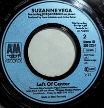 独A&Mシングル◆Suzanne Vega:Tom's Diner/Left Of Center_画像3