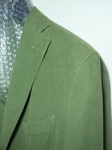 size:50R◆BOGLIOLI◆K.JACKET◆春夏◆緑色系 薄手 サマーコーデュロイ◆100%cotton◆ボリオリ K.ジャケット◆made in italy_画像3