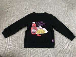 X-GIRL STAGES first stage ポテト 長袖 Tシャツ ロンT 2T 90 エックスガール ステージス 子供 キッズ