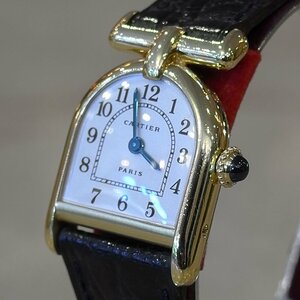 【ヴィンテージ腕時計 カルティエ】手巻きカランドレSM1972年PARIS表記 スイスにてオーバーホール済 保証期間ありCartierレディース