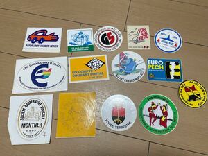 80s~ Vintage * euro enterprise thing B* sticker 14 sheets * antique * American Casual * Ame toy *moz* or sis*bla-* paul (pole) wela-bla-