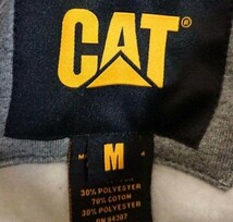 【M】CAT キャット プルオーバーパーカー トレードマークバナー グレー_画像6