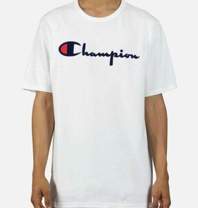 【B品】【S】CHAMPION チャンピオン/ヘリテージTシャツ/ベロアスクリプトロゴ