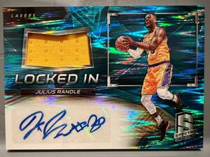 99枚限定 Prizm Auto Jersey 17 Panini Julius Randle ジュリアス・ランドル NBA サイン Lakers レイカーズ ユニフォーム Knicks バスケ