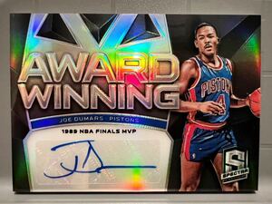 Award Winning Auto Prizm /49 Auto 18 Panini Joe Dumars ジョー・デュマース NBA サイン バスケ Pistons All-star 89 Finals MVP Bad Boy