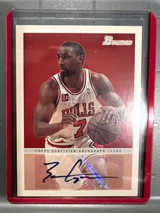 SSP 1948 Style Auto 09 Topps Bowman Ben Gordon ベン・ゴードン NBA Bulls シカゴブルズ 直筆 サイン バスケ Panini 6th Man 賞