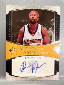 SSP Auto 05 Upper Deck SP Baron Davis バロン・デイビス NBA 直筆 サイン Panini バスケ Warriors ウォリアーズ All-star スティール王