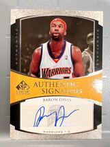 SSP Auto 05 Upper Deck SP Baron Davis バロン・デイビス NBA 直筆 サイン Panini バスケ Warriors ウォリアーズ All-star スティール王_画像1