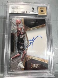 鬼レア直書/99 Auto 16 Panini Allen Iverson アレン・アイバーソン NBA 直筆 サイン カード 76ers ユニフォーム バスケ MVP All-star HOF