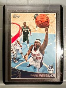 鬼レア黒 /50枚限定 Black Border 2009 Topps Zach Randolph ザック・ランドルフ NBA Grizzlies ユニフォーム Panini バスケ MIP All-star