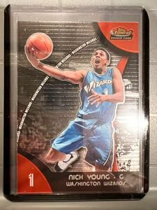 名選手 RC 08 Topps Finest Nick Young ニック・ヤング NBA ルーキー Wizards ユニフォーム Lakers レイカーズ Panini バスケ 2018優勝