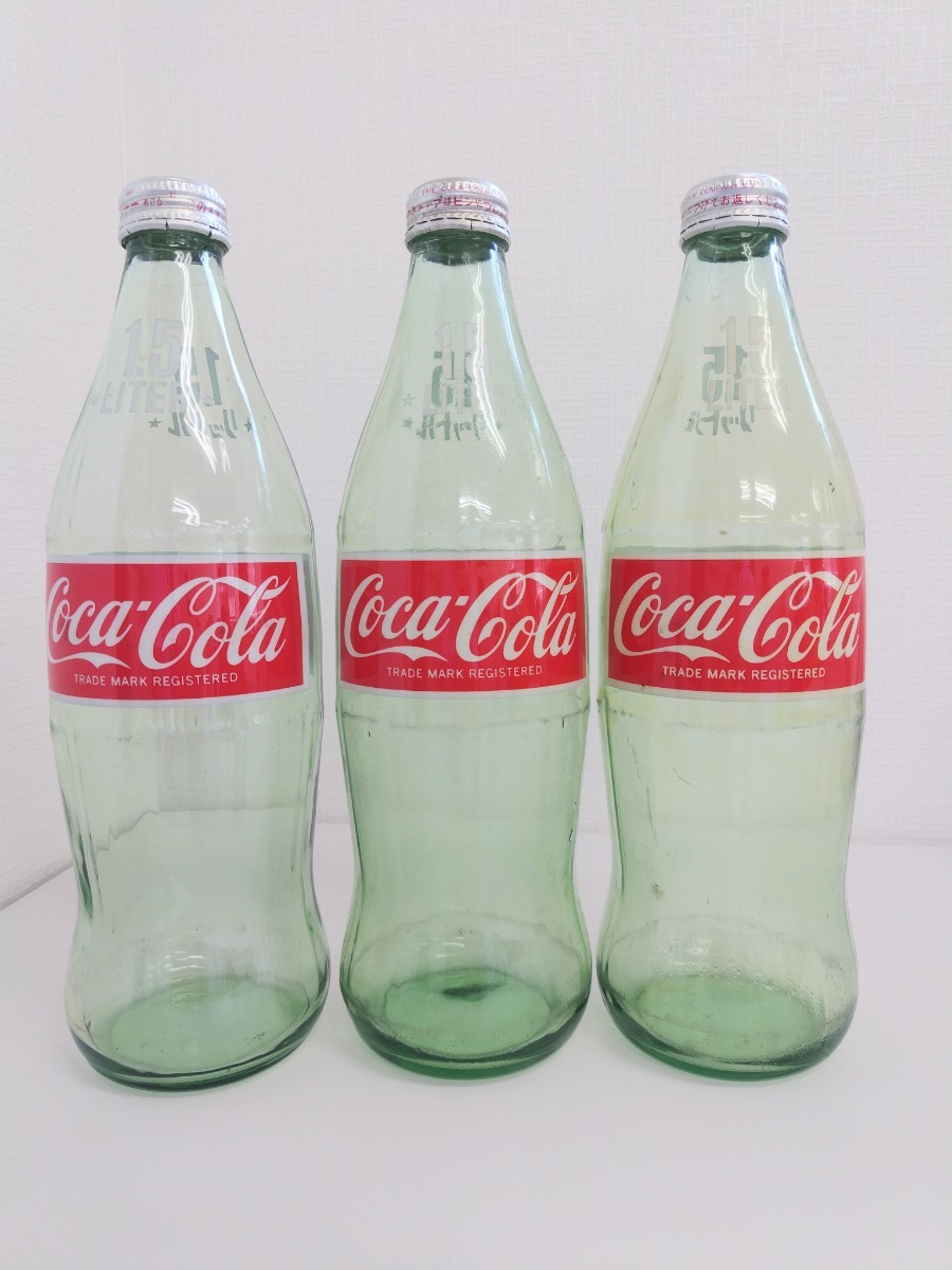 当時物 初期 Coca Cola コカ・コーラ 1.5リットル 瓶 昭和レトロ-