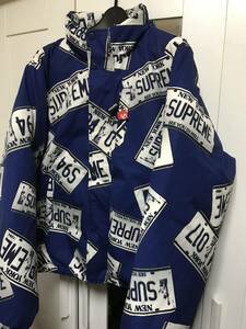 Supreme License Plate Puffy Jacket