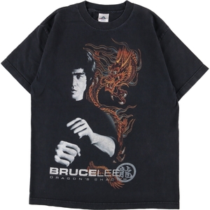 古着 ALSTYLE APPAREL ACTIVEWEAR BRUCELEE ブルースリー DRAGON'S SHADOW プリントTシャツ メンズM /eaa349491