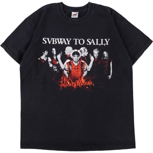 古着 フルーツオブザルーム SUBWAY TO SALLY サブウェイトゥサリー 両面プリント バンドTシャツ バンT メンズM /eaa350695