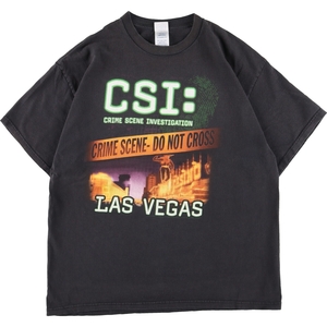 古着00年代 DELTA CSI 科学捜査班 テレビドラマ 映画 ムービーTシャツ メンズL /eaa350700