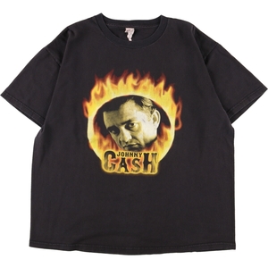 古着 デルタ DELTA JOHNNY CASH ジョニーキャッシュ バンドTシャツ バンT メンズL /eaa350385