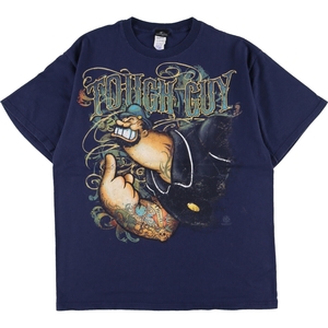 古着 UNIVERSAL STUDIOS POPEYE ポパイ キャラクタープリントTシャツ メンズM /eaa350654