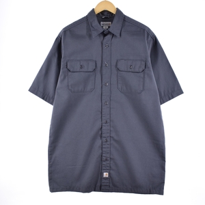 古着 カーハート Carhartt RELAXED FIT 半袖 ワークシャツ メンズL /eaa351172