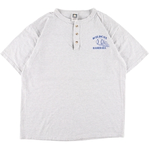 古着 COTTON DELUXE ナンバリング ヘンリーネックTシャツ メンズL /eaa351324