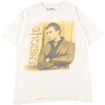 古着 90年代 アンビル anvil Enrique Iglesias エンリケ イグレシアス バンドTシャツ バンT USA製 メンズL ヴィンテージ /eaa350396_画像1