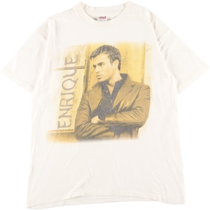 古着 90年代 アンビル anvil Enrique Iglesias エンリケ イグレシアス バンドTシャツ バンT USA製 メンズL ヴィンテージ /eaa350396