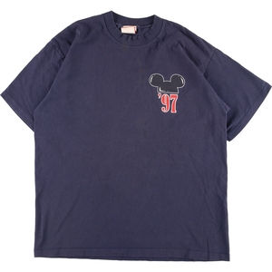 古着 90年代 MICKEY,INC MICKEY MOUSE ミッキーマウス キャラクタープリントTシャツ USA製 メンズXL ヴィンテージ /eaa350994