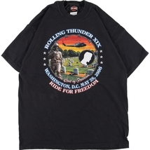 古着 ヘインズ Hanes Harley-Davidson ハーレーダビッドソン 両面プリント モーターサイクル バイクTシャツ USA製 メンズL /eaa352869_画像1