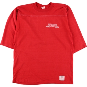 古着 80年代 Collegiate Pacific フットボール七分袖Tシャツ USA製 メンズM ヴィンテージ /eaa352053