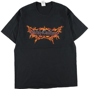 古着 ヘインズ Hanes Harley-Davidson 両面プリント ハーレーダビッドソン モーターサイクル バイクTシャツ USA製 メンズM /eaa352073