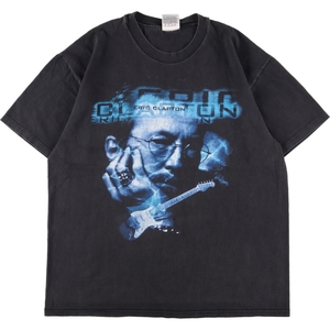 古着 90年代 Stedman ERIC CLAPTON エリッククラプトン WORLD TOUR 1998 両面プリント バンドTシャツ バンT メンズL /eaa354901