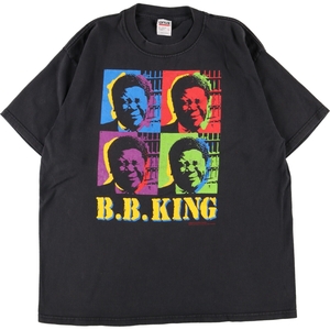 古着 00年代 アンビル anvil B.B.KING B.B.キング 両面プリント バンドTシャツ バンT メンズL /eaa351466