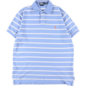 古着 ラルフローレン Ralph Lauren POLO by Ralph Lauren 半袖 ボーダー ポロシャツ メンズXL /eaa354613