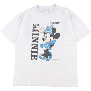 古着 90年代 ベルバシーン VELVA SHEEN MINNIE MOUSE ミニーマウス キャラクタープリントTシャツ USA製 メンズL ヴィンテージ /eaa354548