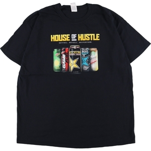 古着 ギルダン GILDAN HOUSE OF HUSTLE アドバタイジングTシャツ メンズXL /eaa354642