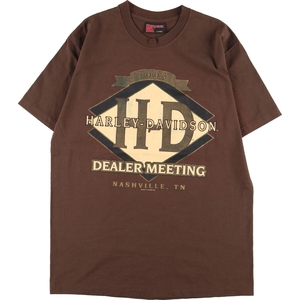 古着 90年代 ホロベック HOLOUBEK Harley-Davidson ハーレーダビッドソン モーターサイクル バイクTシャツ USA製 メンズM /eaa354517