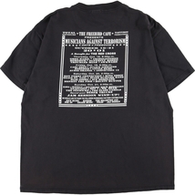 古着 00年代 DELTA MUSICIANS AGAINST TERRORISM 2001 両面プリント バンドTシャツ バンT メンズXL /eaa355904_画像2