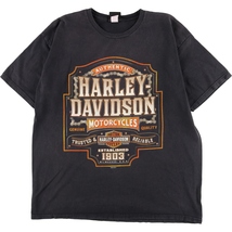 古着 ハーレーダビッドソン Harley-Davidson 両面プリント モーターサイクル バイクTシャツ メンズXL /eaa356044_画像1