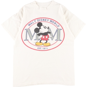 古着 WALT DISNEY WORLD MICKEY MOUSE ミッキーマウス キャラクタープリントTシャツ メンズM /eaa355847