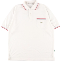 古着 90年代 ラコステ LACOSTE フレンチラコステ 半袖 ポロシャツ フランス製 7 メンズXL ヴィンテージ /eaa356395_画像1