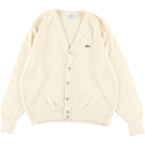 古着 80年代 ラコステ LACOSTE IZOD アクリルニットカーディガン USA製 メンズXL ヴィンテージ /eaa352766