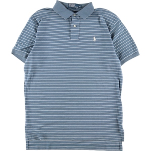 古着 ラルフローレン Ralph Lauren POLO by Ralph Lauren 半袖 ボーダー ポロシャツ メンズL /eaa356298