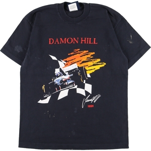 古着 90年代 DAMON HILL ダモンヒル 両面プリント モーターサイクル バイクTシャツ USA製 メンズM ヴィンテージ /eaa349188