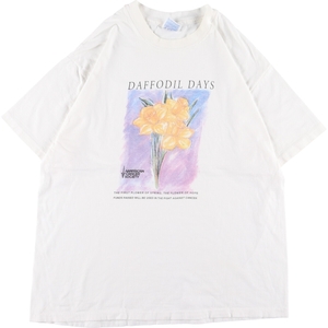 古着 90年代 ヘインズ Hanes daffodil days american cancer society プリントTシャツ USA製 メンズXL ヴィンテージ /eaa356089