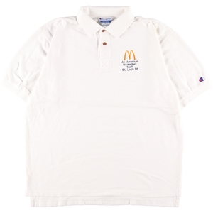 古着 チャンピオン Champion McDonald's マクドナルド 半袖 ポロシャツ メンズXL /eaa356237