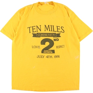 古着 90年代 ジャージーズ Jerzees プリントTシャツ USA製 メンズM ヴィンテージ /eaa357927